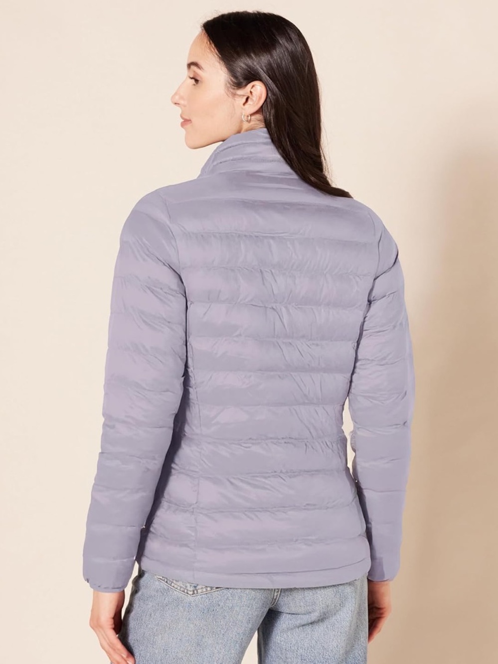 Amazon Essentials Women's Light Dusty Grape Packable Puffer Jacket - Picture 8 of 9